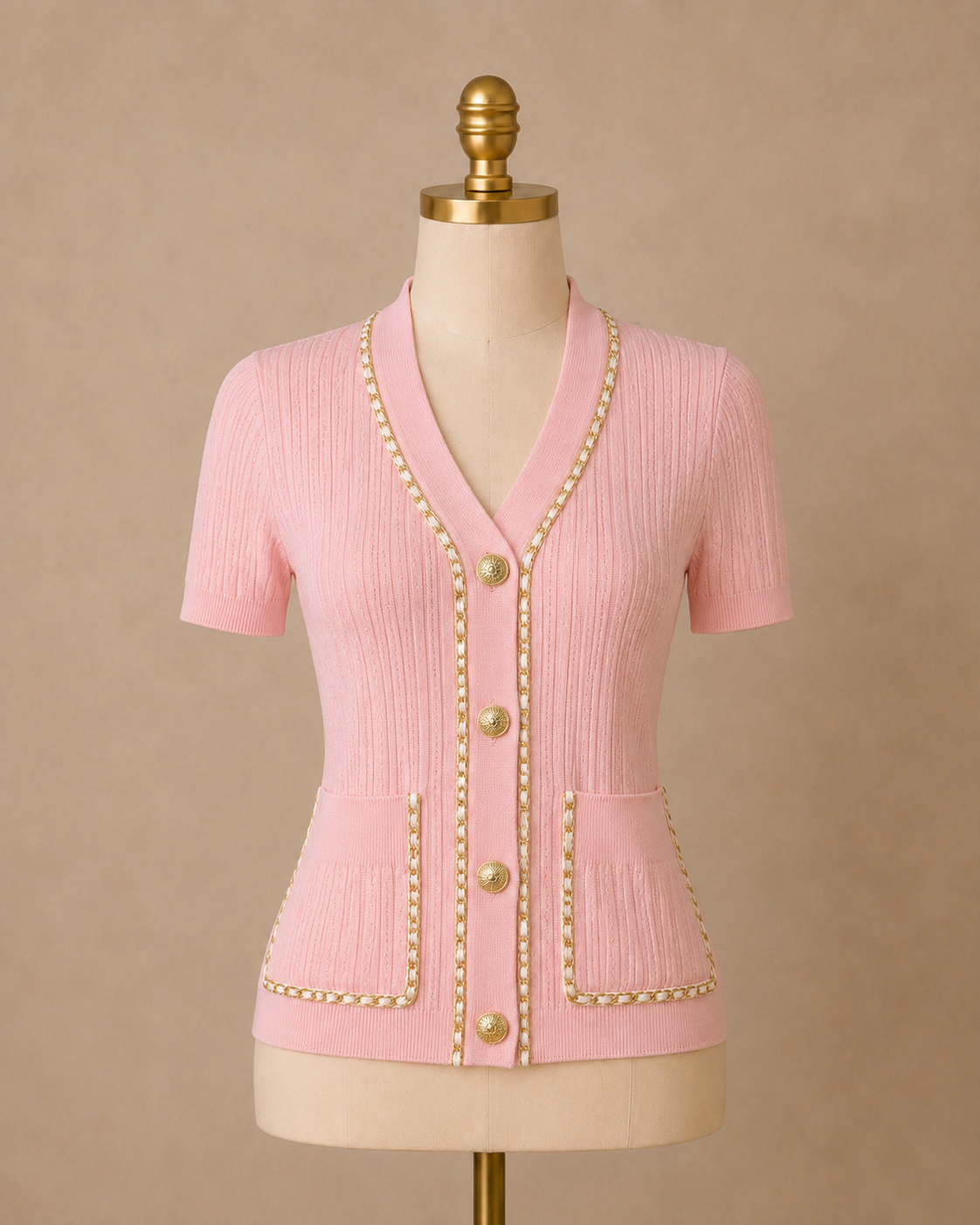 The Chanel Chain Top (Pink)