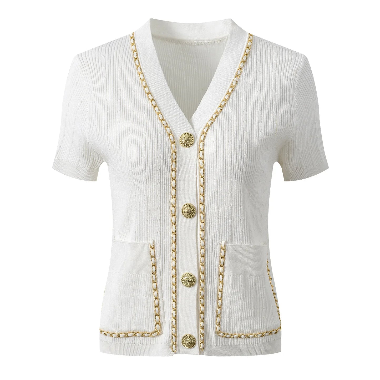 The Chanel Chain Top (White)