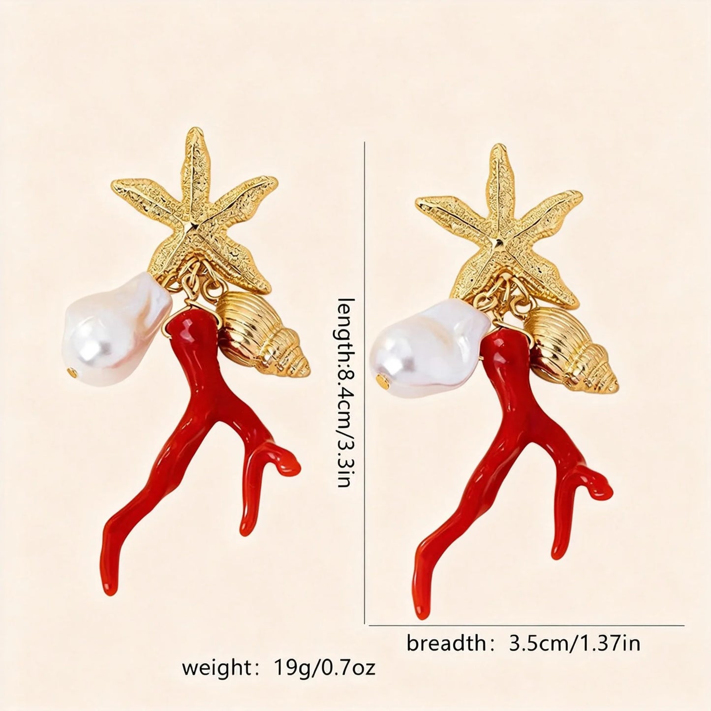 Luxe Coral Earrings
