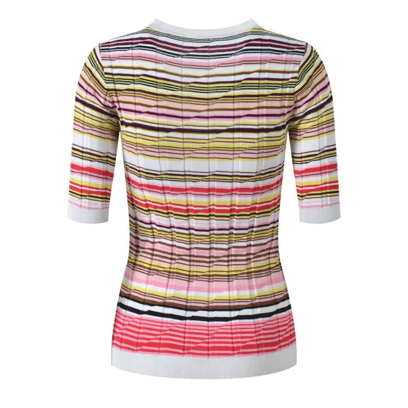Striped Knit Top