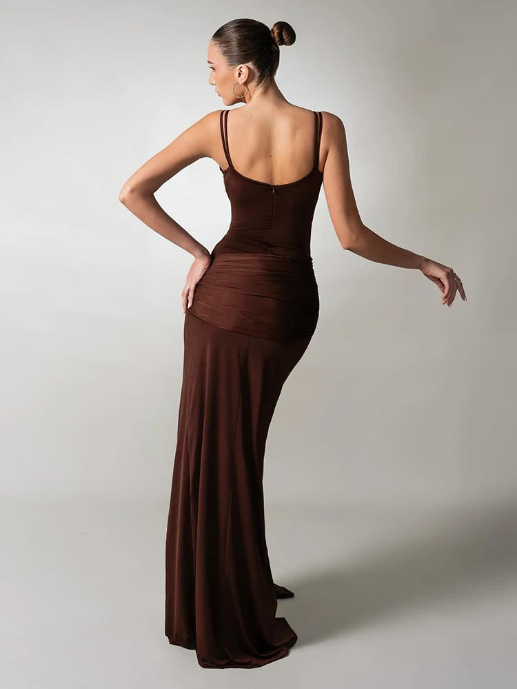 Marcella Draped Cutout Maxi