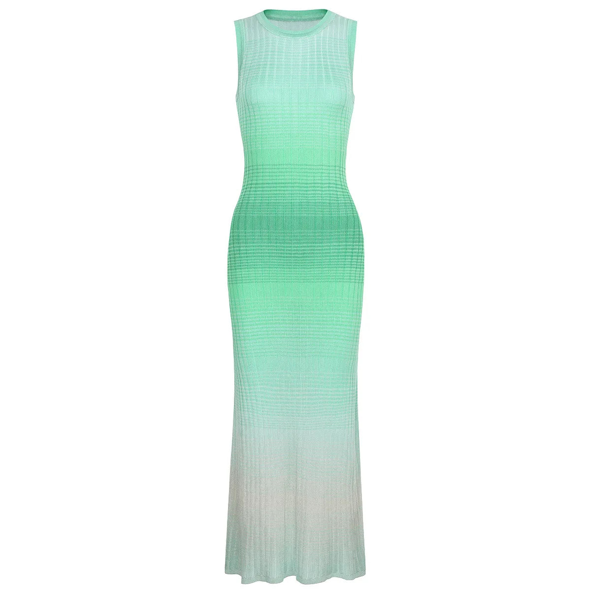 Gradient Rise Maxi Dress (Mint)