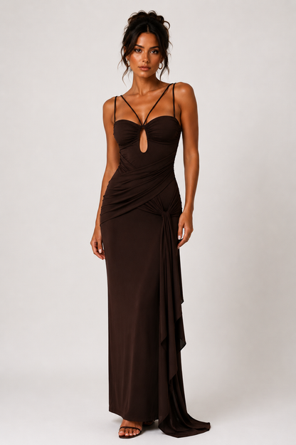 Marcella Draped Cutout Maxi