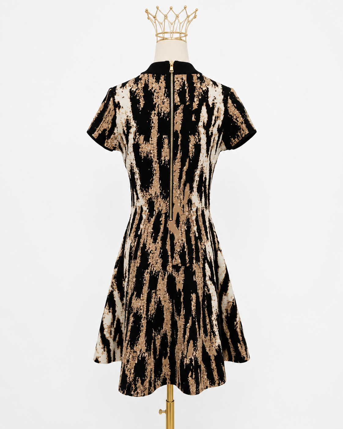 Jaguard Printed Mini Dress