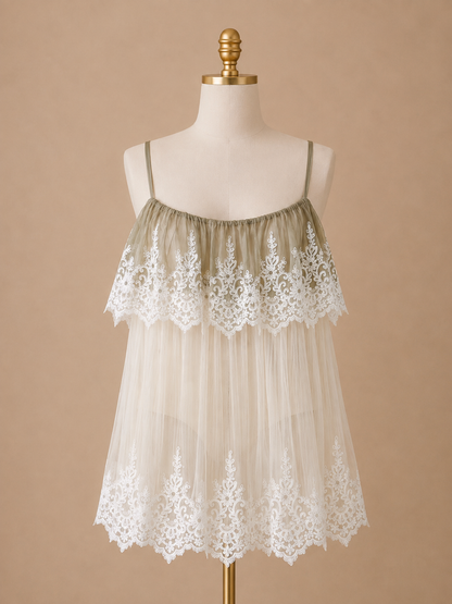 Sheer Laced Couture Blouse
(Pre-Order)