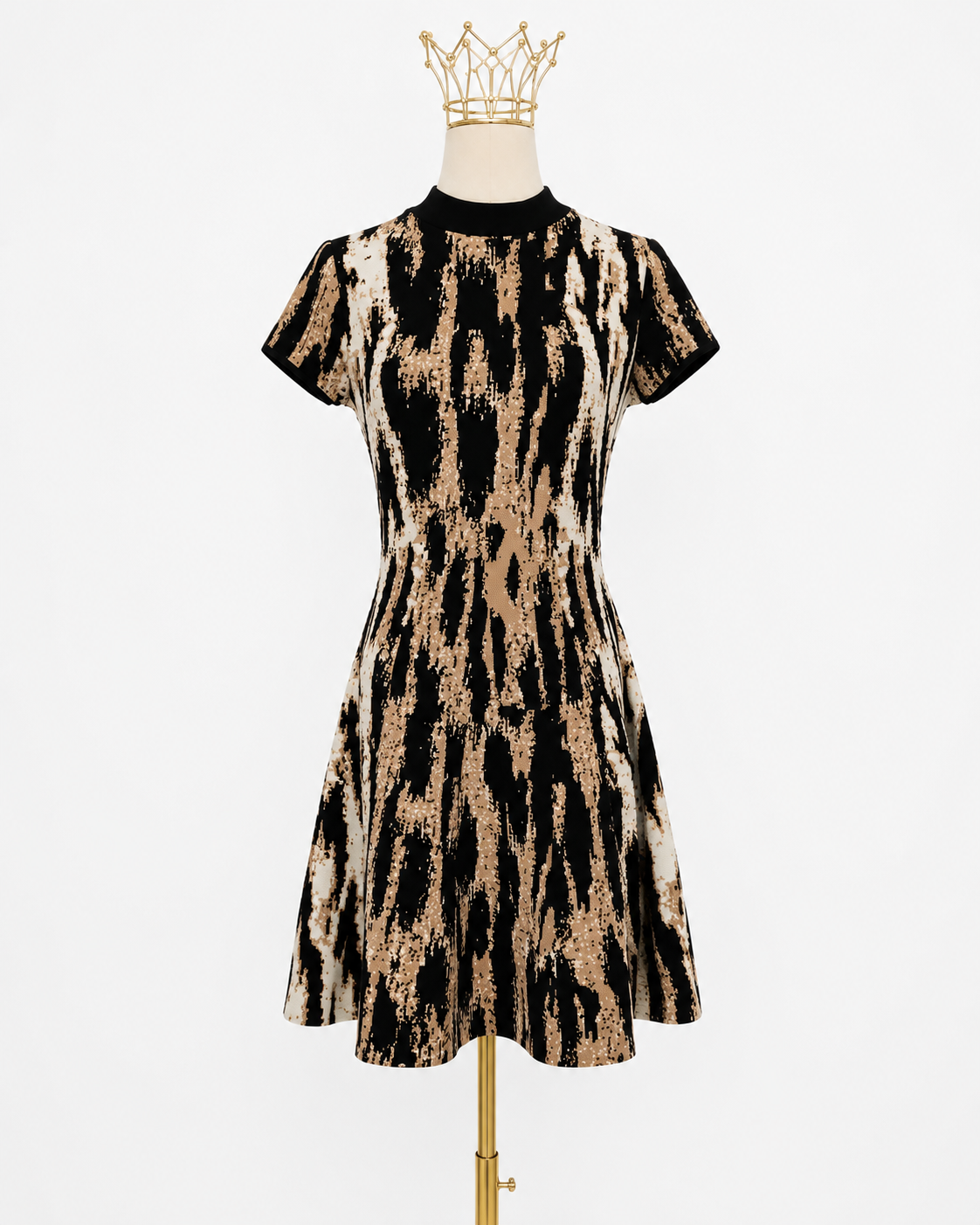 Jaguard Printed Mini Dress