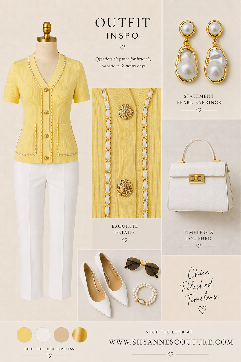 The Chanel Chain Top (Yellow)