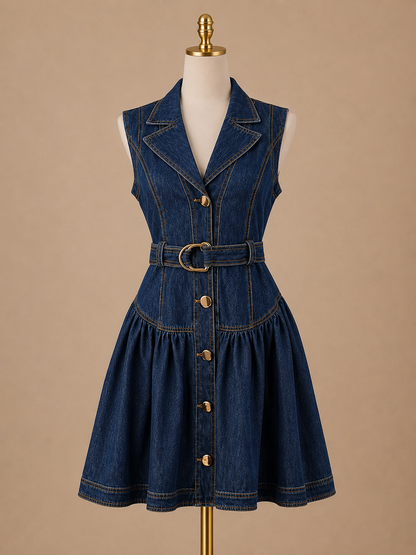 Versailles Denim Dress