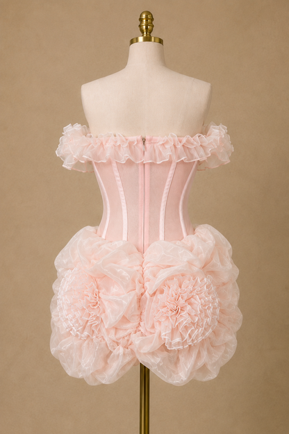 Blushed Florals Cocktail Dress