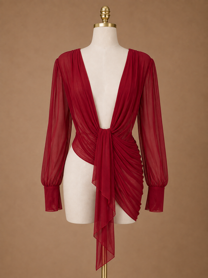 Loose Mesh Blouse
