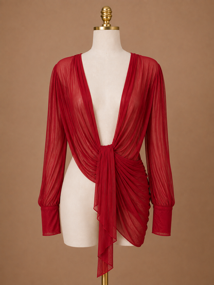 Loose Mesh Blouse