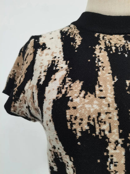 Jaguard Printed Mini Dress
