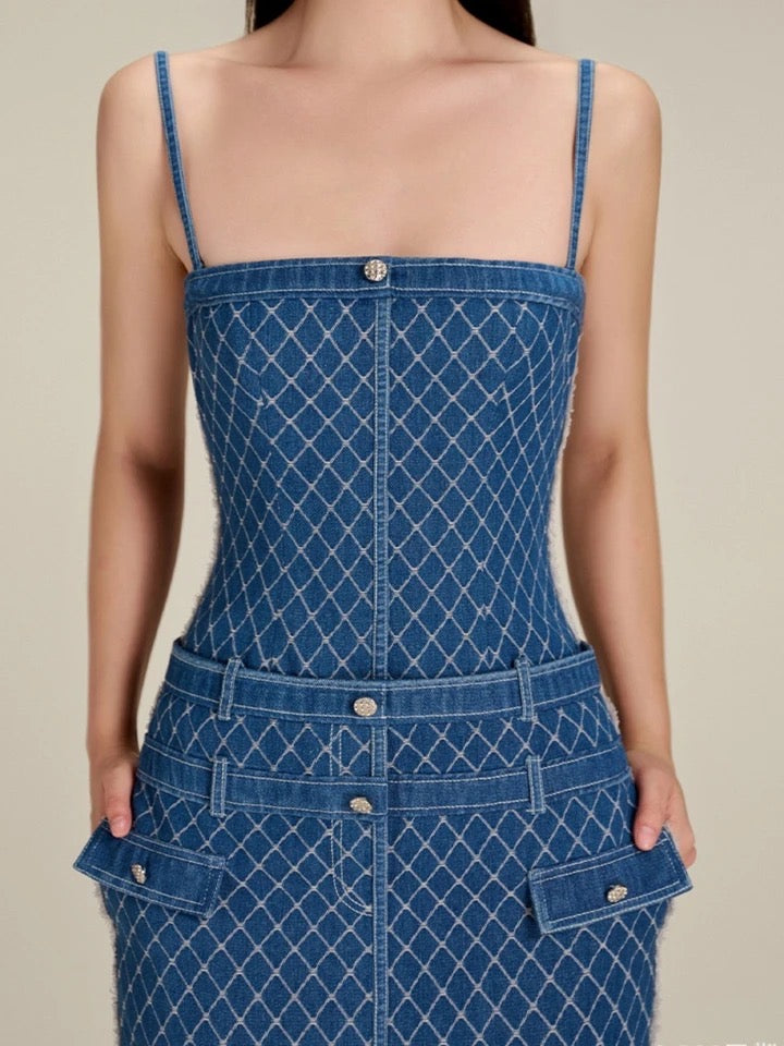 Le' Couture Denim Dress