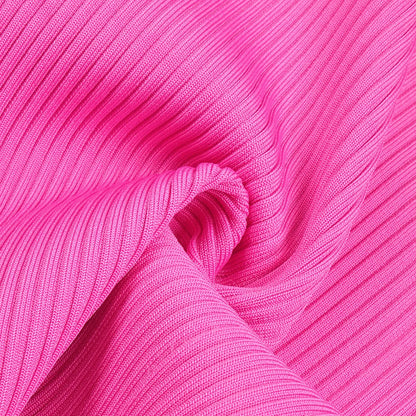 Cuffed Ribbed Maxi (Fuschia)