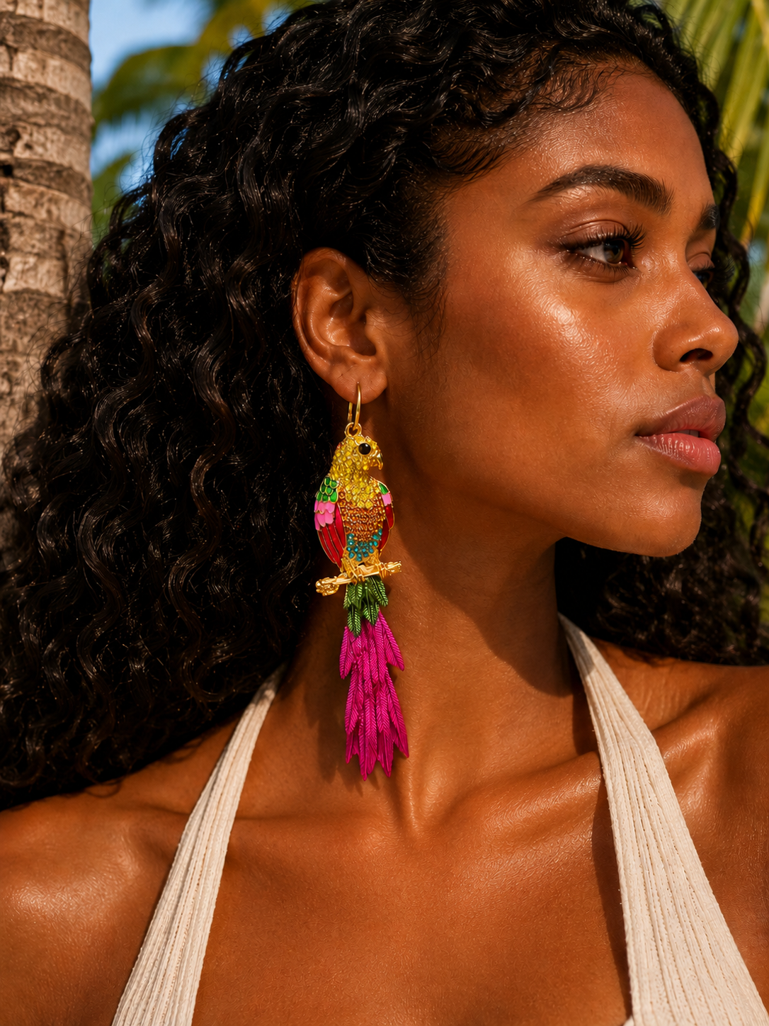 Maui Parrot Earrings