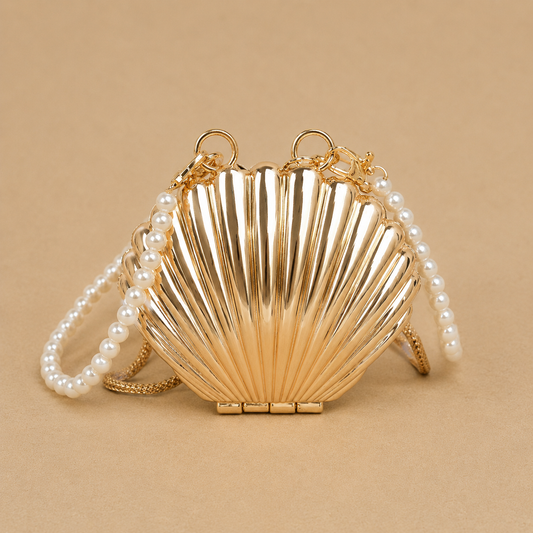 Seashell Lipstick Bag (GOLD)