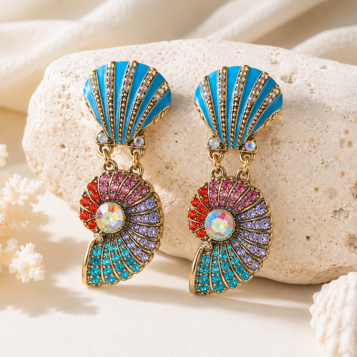 Under The Sea Diamond Collection Earrings