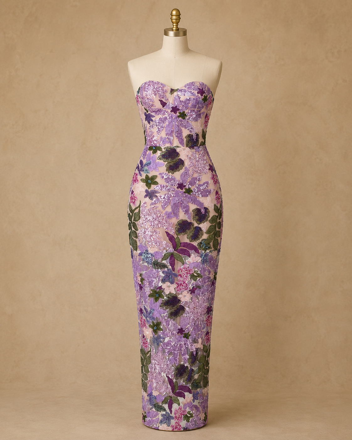 Floral Sequin Dress