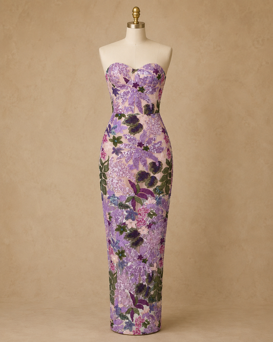 Floral Sequin Dress