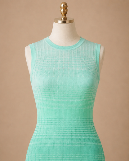 Gradient Rise Maxi Dress (Mint)