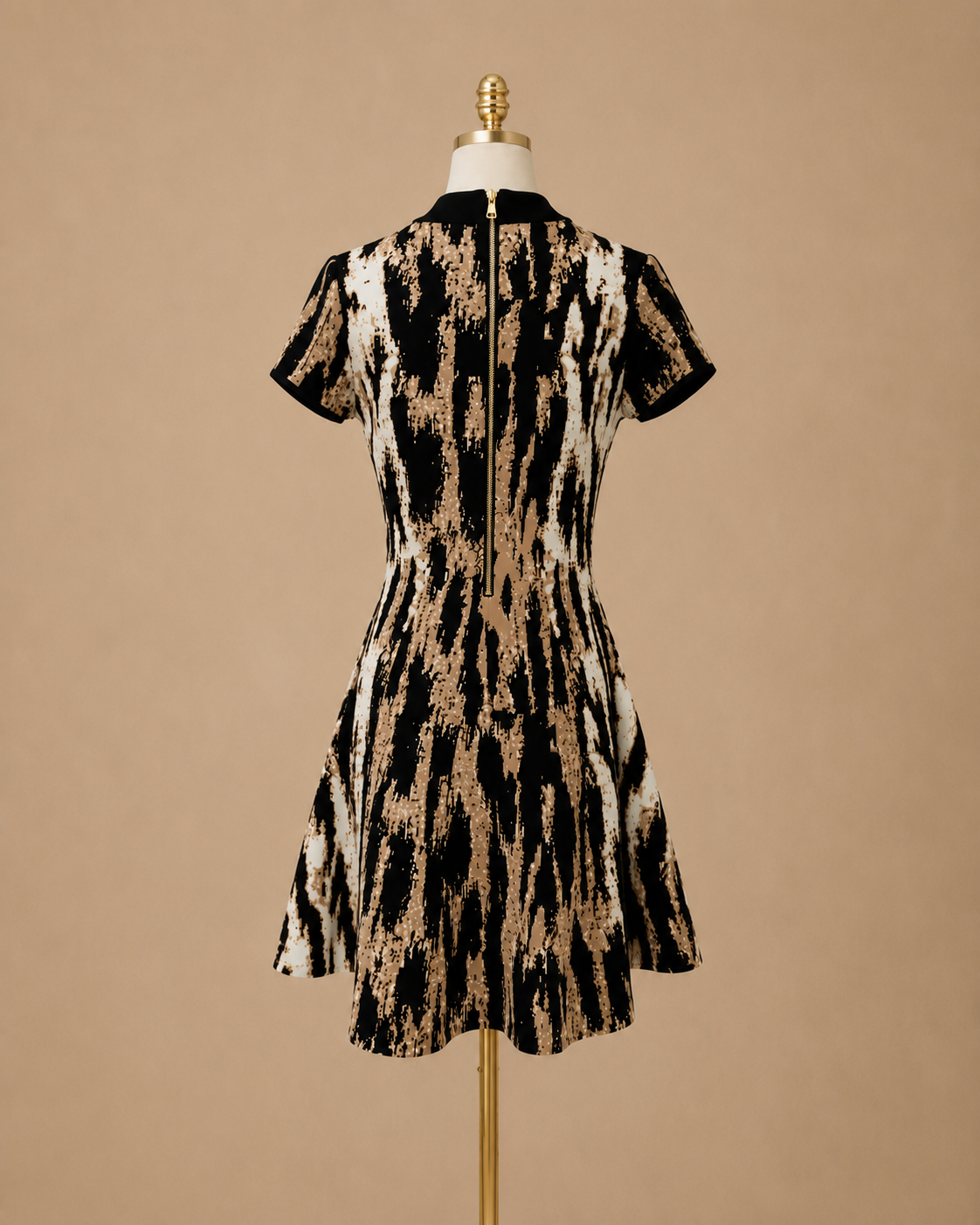 Jaguard Printed Mini Dress