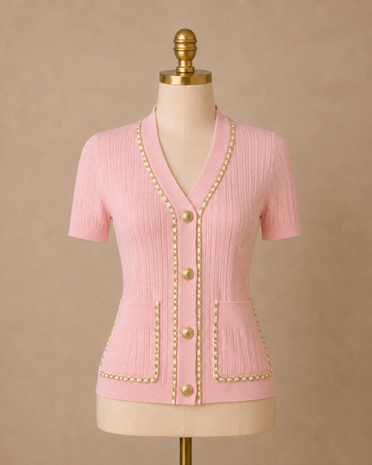 The Chanel Chain Top (Pink)