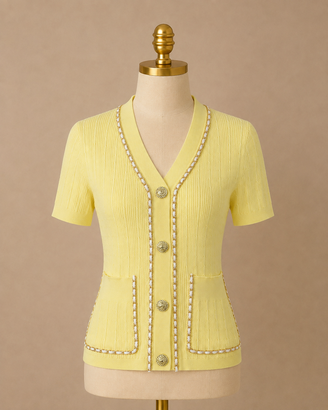 The Chanel Chain Top (Yellow)