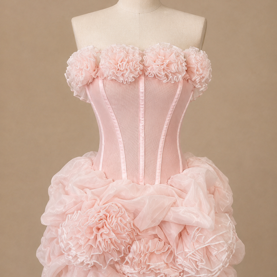 Blushed Florals Cocktail Dress