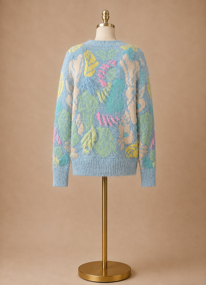 Pastel Spring Fuzzy Cardigan