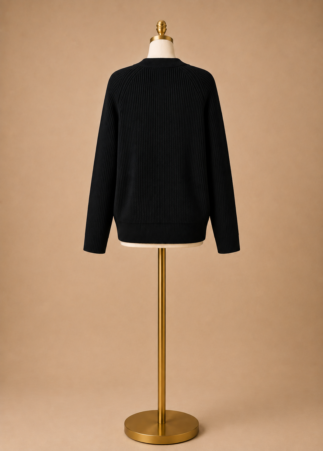 Casual Knit Cardigan (Black)