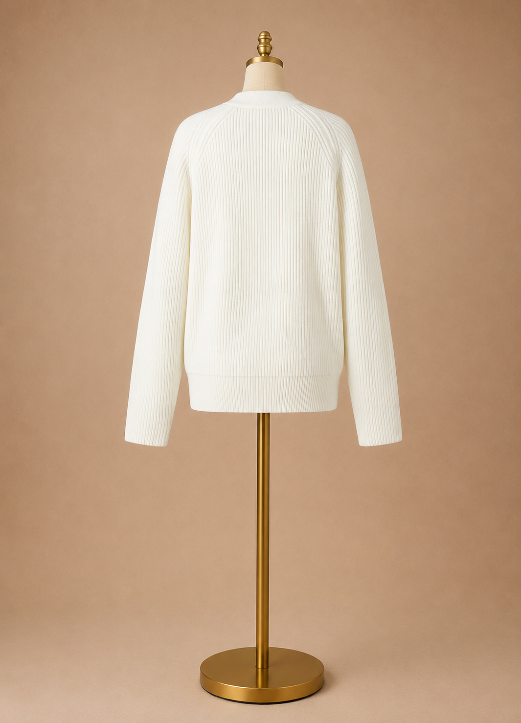 Casual Knit Cardigan (White)