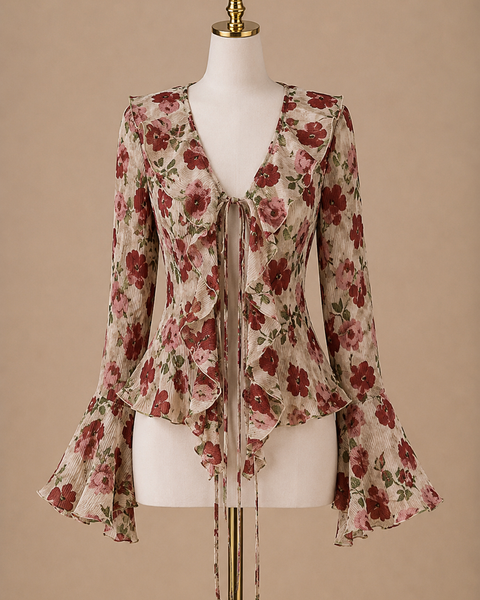 Floral Chiffon Blouse