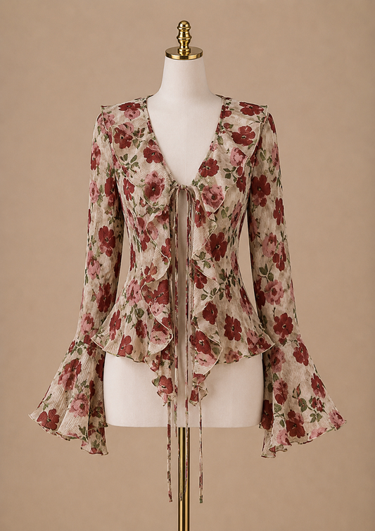 Floral Chiffon Blouse