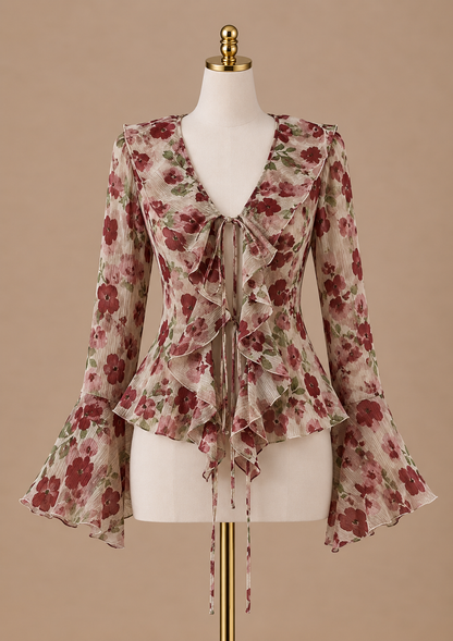 Floral Chiffon Blouse
