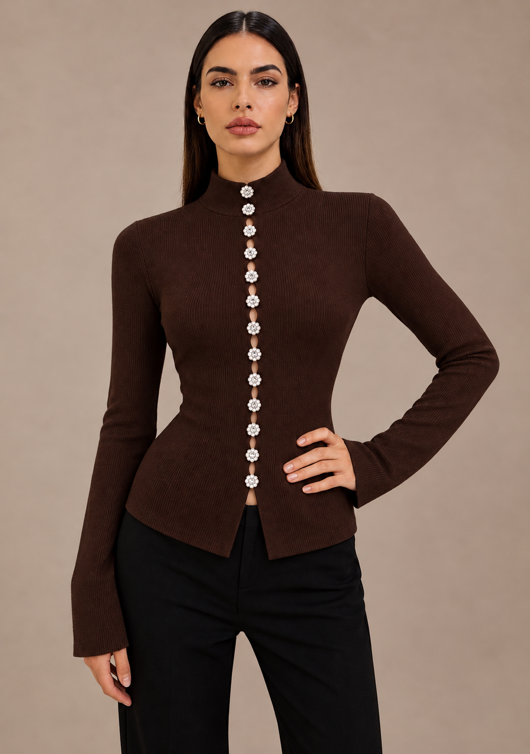 Diamond Slit Top