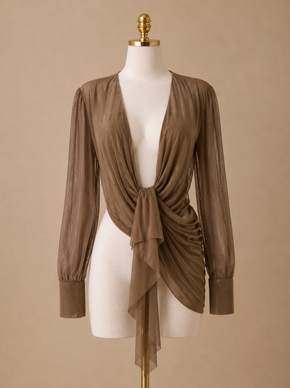 Loose Mesh Blouse