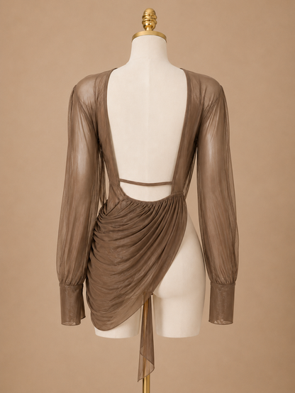 Loose Mesh Blouse