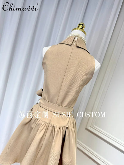 French Suit Vest Dress
