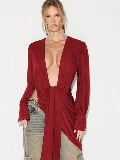 Loose Mesh Blouse