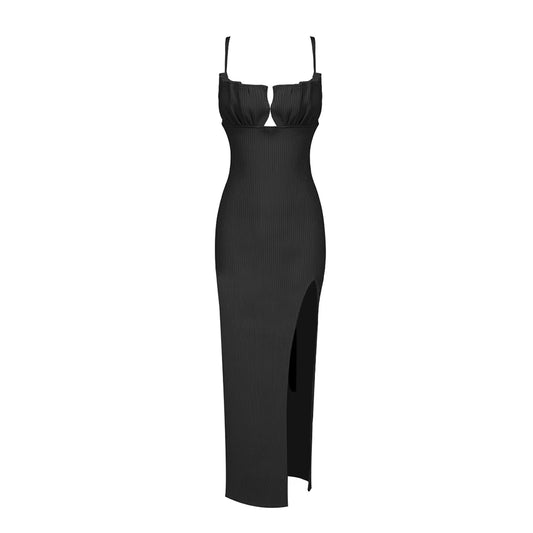 Cuffed Ribbed Maxi (Black)