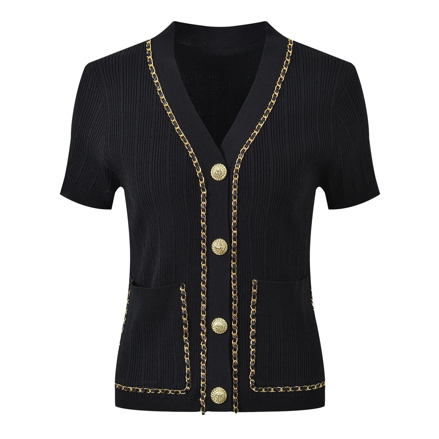 The Chanel Chain Top (Black)