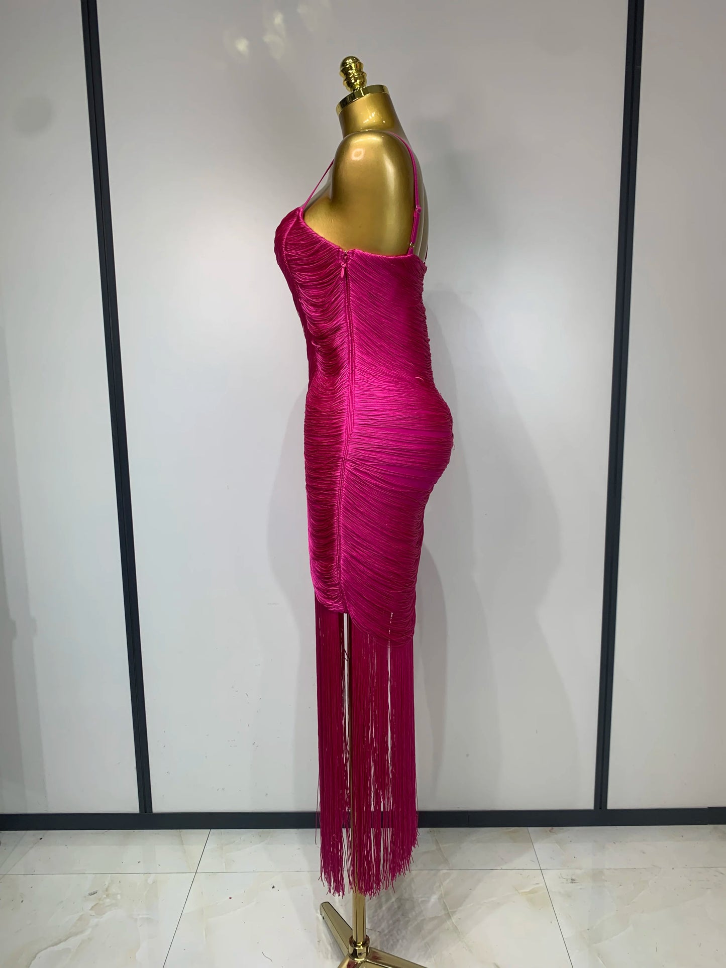 Bodycon Tassel Bandage Dress