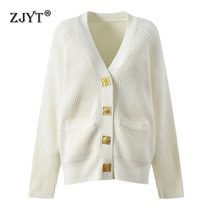 Casual Knit Cardigan (Black)