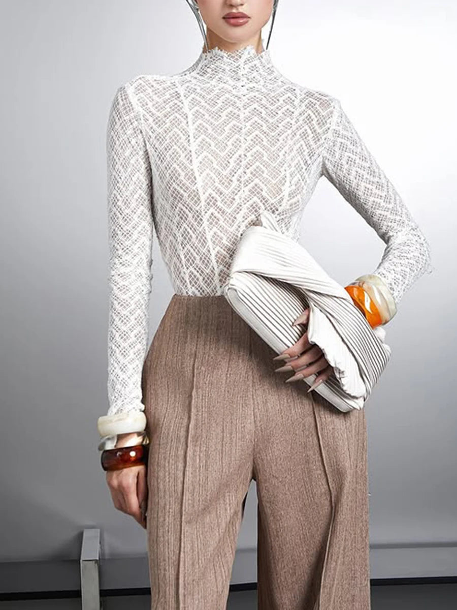 Kimbella Laced Top (White)