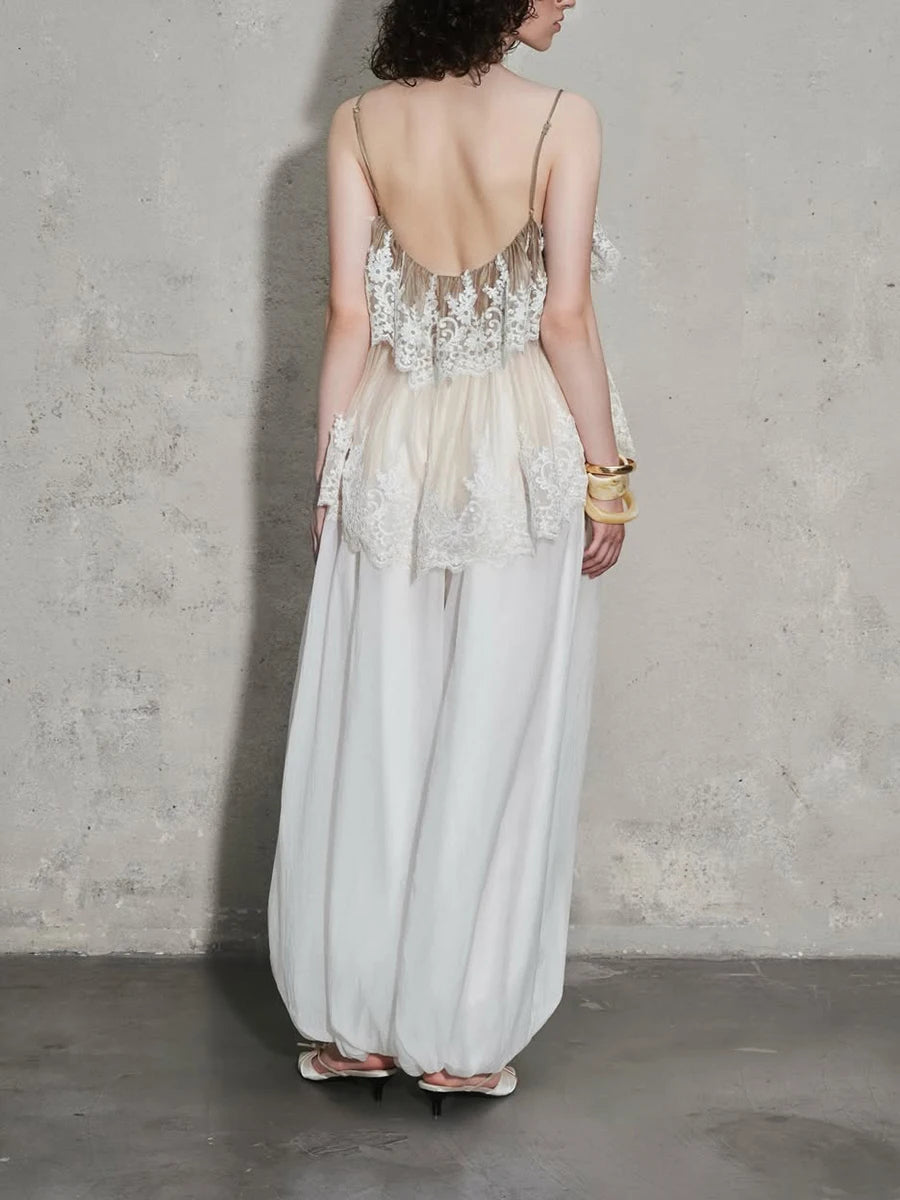 Sheer Laced Couture Blouse
(Pre-Order)