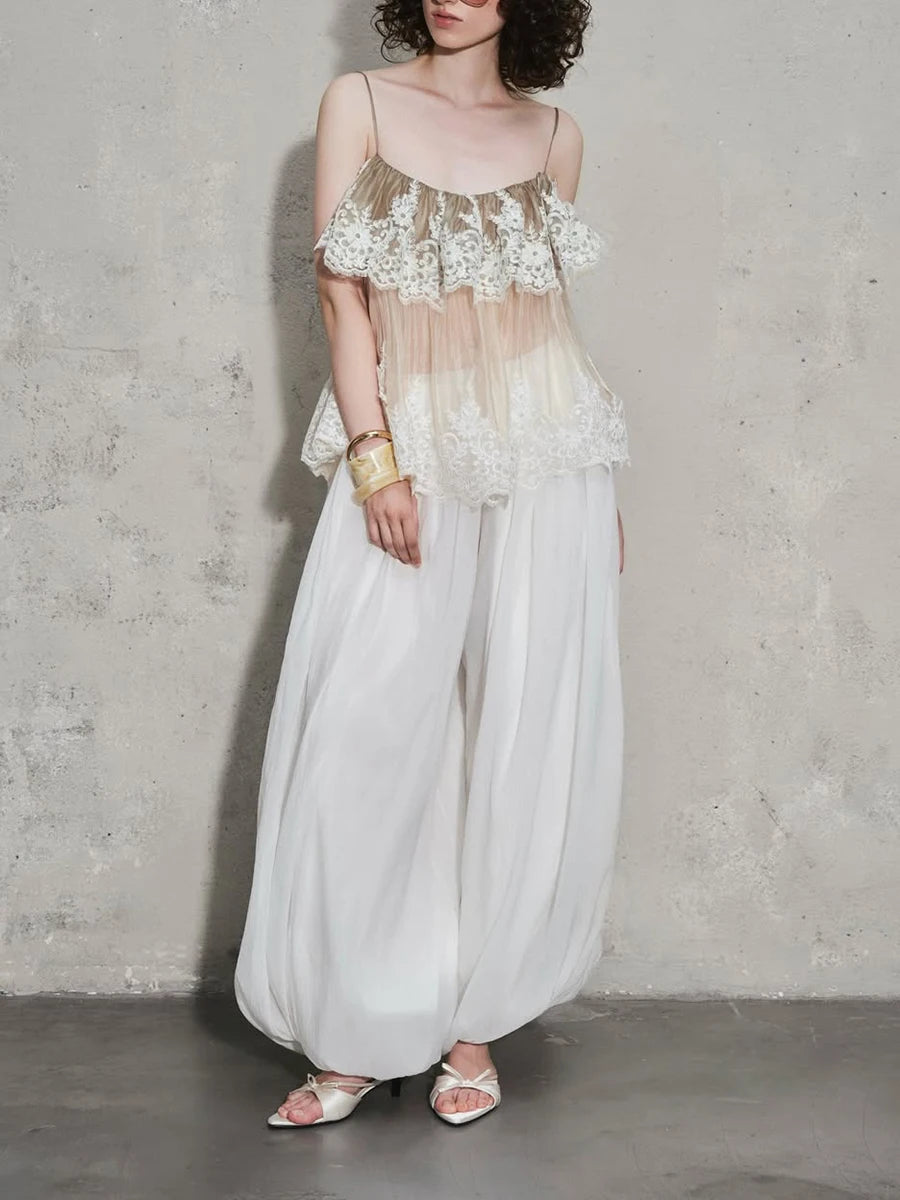 Sheer Laced Couture Blouse
(Pre-Order)