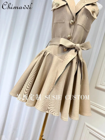 French Suit Vest Dress