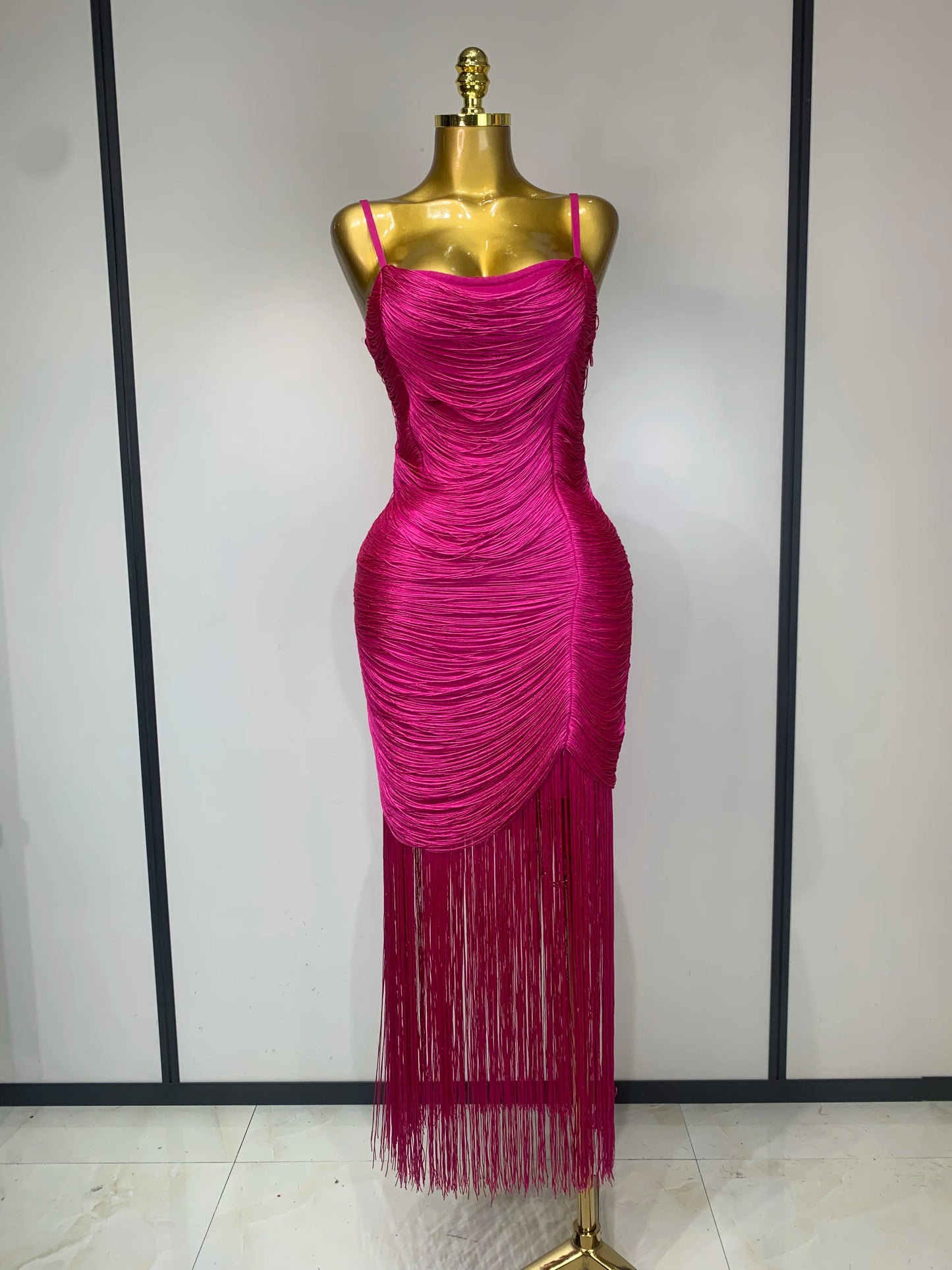 Bodycon Tassel Bandage Dress