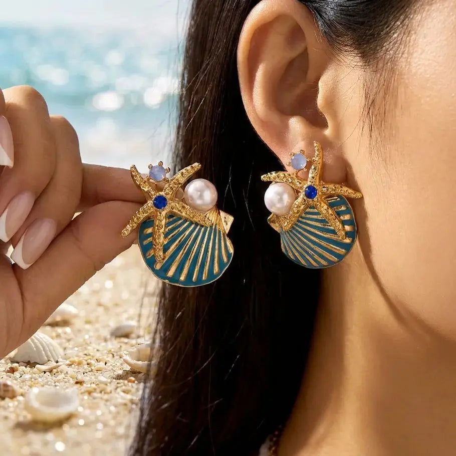 Golden Age Seashore Earring