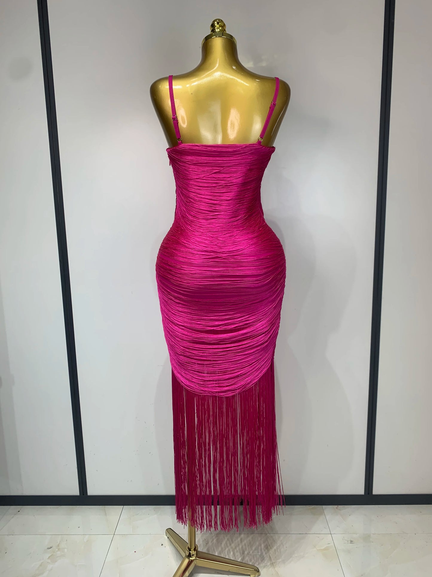 Bodycon Tassel Bandage Dress